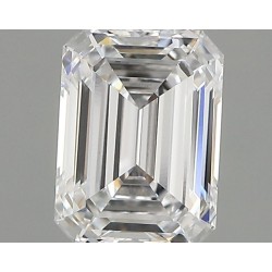 Diament laboratoryjny bezbarwny szlif szmaragdowy, 1.2ct, VVS2, D, IGI LG729527727